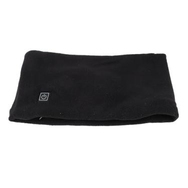 Imagem de Lenço de Aquecimento Elétrico, Alimentado por Usb, Feminino, Masculino, Almofada de Aquecimento de Pescoço, Cachecol Aquecido para Inverno, Ciclismo Ao Ar Livre (Preto)