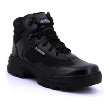 Imagem de Bota  Masculina Feminina Couro Preto Policia Segurança - SPECTRUN, Pre