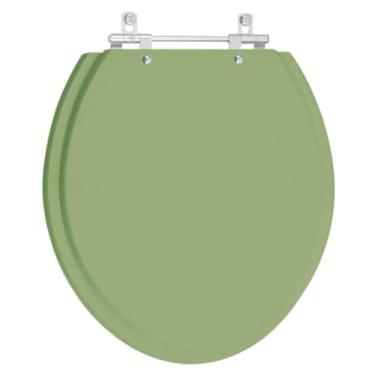Imagem de Assento Sanitário Oval Verde Malva Para Bacia Deca