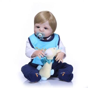 Imagem de Bebe Reborn Menino 100 Silicone 57 Cm  Yuri - PRO BABY