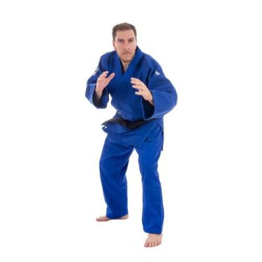 Imagem de Kimono judô Mks Combat Extra Heavy Azul 950g/m2, 155