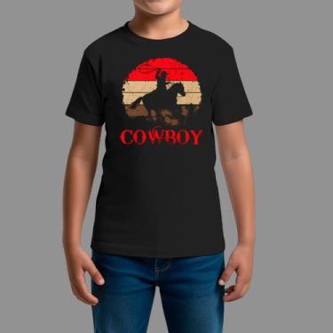 Imagem de Camisetas Infatil Básica Masculina Casual Moda Country Manga Curta Gol