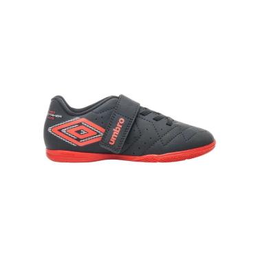 Imagem de Chuteira Futsal Neo Striker Kids U07fb00133-142 - Preto/Vermelho 35