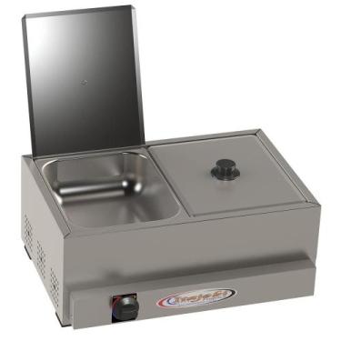 Imagem de Banho Maria Itajobi a Gás Molheira 2 Cubas 2,5 Litros Cada - Itajobi F