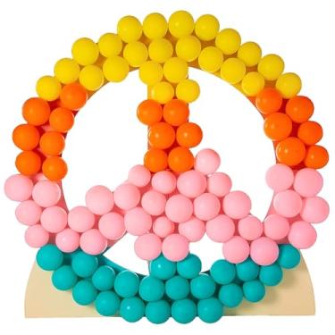 Imagem de Fun Express Placa de paz 3D Groovy com recorte de papelão com balões