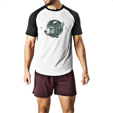 Imagem de Camiseta Raglan Urso Moto Clube - Alearts, P
