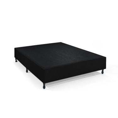 Imagem de Base Cama Box Casal Zinn 138x188x44 cm tecido veludo reforçada 