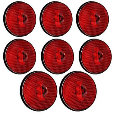 Imagem de 8 Lanterna Lateral Caminhão Carreta Baú Randon LED BIVOLT VM - Prime