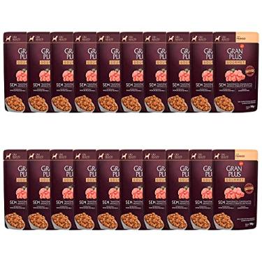 Imagem de KIT 20 Ração Úmida Gran Plus Sachê Cães Gourmet Adultos Frango - 100g