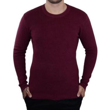 Imagem de Blusa Masculina Broken Rules Tricot Bordô - 590190-Masculino