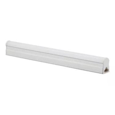 Imagem de Kit 10 Luminarias Led Tubular T5 57cm 8w Com Calha Acoplada Completa 6