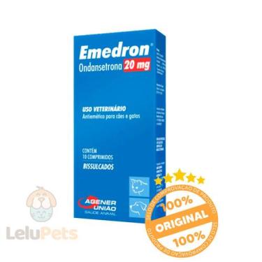 Imagem de Emedron Antiemético 20mg P/ Cães E Gatos 10 Comp Agener