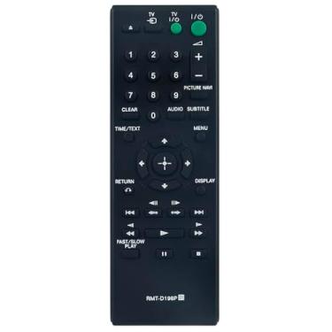 Imagem de Controle remoto de substituição RMT-D198P aplicável para Sony DVP-SR370 Multisystem DVD Player DVD Player DVP-SR170 Compact DVD Players DVP-SR370B RMT-D198A
