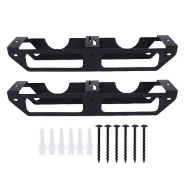 Imagem de Suporte para esmerilhadeira angular, suporte organizador de esmerilhadeira angular de 2 peças para montagem na parede com gancho para cabo para garagem, espaço de trabalho