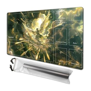 Imagem de MTG Playmat 24” x 14”, Unique Art Playmat with Zones, Fits MTG Foundations, Poké, TCG, Yu-Gi-Oh!, Lorcana & Middle Earth Card Mat, Ultra Pro Quality, Free Storage Bag (Blade of Goldnight Zone)