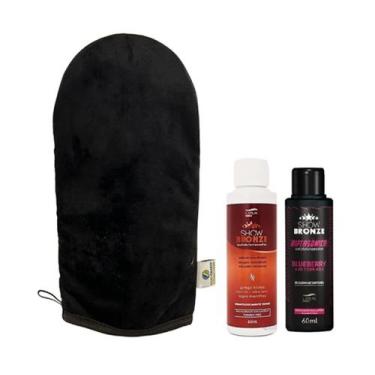 Imagem de Bronze Gelado Rápido Sem Sol Marquinha + Hipersônico + Luva - Capilar 