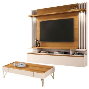 Imagem de Home Suspenso Cosmo e Mesa de Centro Cadenza Cinamomo Off White - HB M