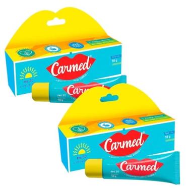 Imagem de Kit com 2 Carmed Hidratante Labial Fps30 10G
