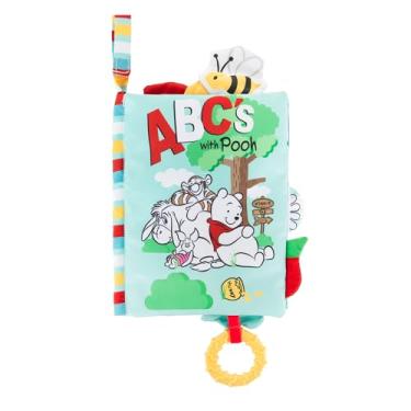 Imagem de KIDS PREFERRED Disney Baby Ursinho Pooh Deluxe Soft Book Abc com Pooh Livros sensoriais para bebês com páginas enrugadas e mordedor sem BPA
