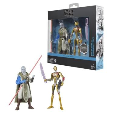 Imagem de STAR WARS Boneco colecionável The Black Series Dagan Gera & BX Droid (híbrido), Jedi: Survivor Gaming Greats 15 cm, pacote com 2 (exclusivo da Amazon)