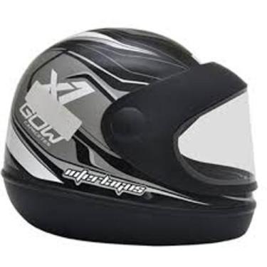 Imagem de Capacete automático gow interlagos, Verm, Pto, 58