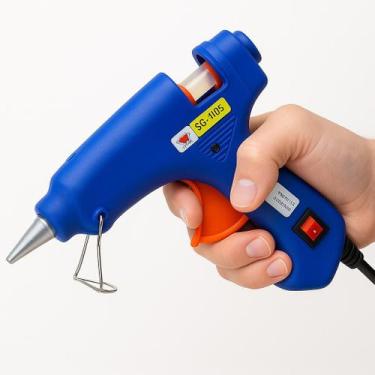 Imagem de Pistola De Cola Quente Profissional 60w Grande Bastao Grosso 11mm Botã