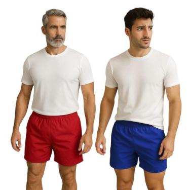 Imagem de KIT 2 Shorts Tactel Bermudas Academia Treino Corrida Masculina TRAININ