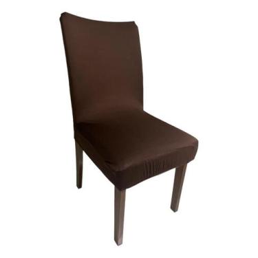 Imagem de Kit 6 Capas P/ Cadeiras Jantar Malha C/elástico Varias Cores - MC DECO