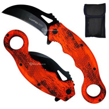 Imagem de Canivete com Clip, Trava de Segurança e Lâmina Inox para Uso Tático SL