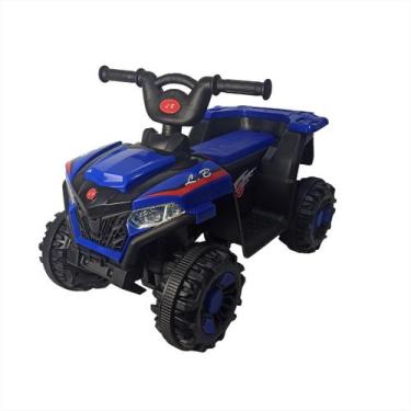 Imagem de Carrinho Elétrico Infantil Quadriciclo Azul Passeio Bateria - Bangtoys