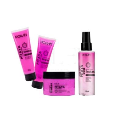 Imagem de Kit Pitaya, 4 Peças, Hidratante Corporal, Esfoliante, Sabonete e Body Splash