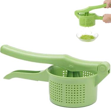 Imagem de Espremedor de batata, espremedor de batatas, espremedor de recheio de vegetais ferramenta de espremer frutas ferramenta de desidratação de pressão manual para jantar na cozinha (verde)