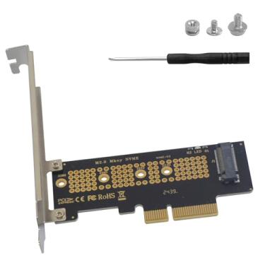 Imagem de Danfetsoy Adaptador M.2 NVME para PCIe 3.0/4.0 x4, adaptador M.2 NVME para PCIe 3.0/4.0 x4 para suporta SSD 2230/2242/2260/2280 do protocolo M.2 NVME (X4)