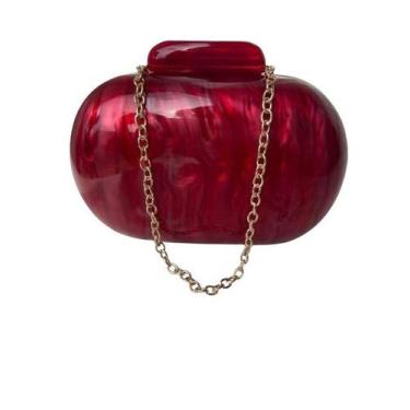 Imagem de Bolsa clutch oval festa - mdb - 2487 - Kairos, Bright, Red