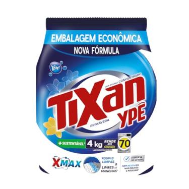 Imagem de Ypê Lava Roupas em Pó Tixan Primavera Sachê 4Kg