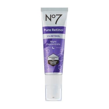 Imagem de No7 Pure Retinol 1% Night Concentrate - Sérum Antirrugas Com Peptídeos De Colágeno E Niacinamida Para Uma Pele Aparência Mais Jovem, Firmeza Facial, Linhas Finas Rugas (30Ml)