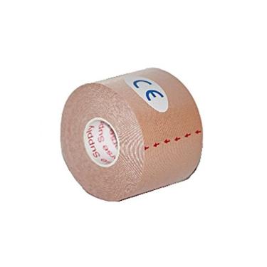 Imagem de Prairie Horse Supply Kinesiology Tape Pro, Adesivo De Suporte Muscular Impermeável Para Atletas Kinesio Sport, 5 Cm X 4,9 M, Rolo Único, Bege