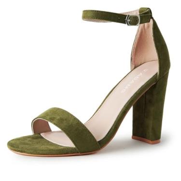 Imagem de J. Adams Salto Alto Feminino Shirley Block, Com Tiras, Sandálias Grossas E Elegantes, Casamento, Madrinha, Sapatos De Verão, Roupa Confortável Para Festa