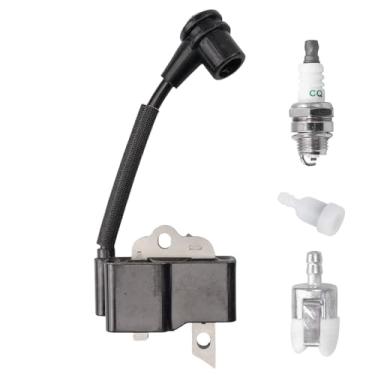 Imagem de Mliong Bobina De Ignição A411000264 Com Vela Para Echo Cs-370 Cs-370F Cs-400F Cs-400 Cs-420Es Shindaiwa Substitui A411000262 A411000260