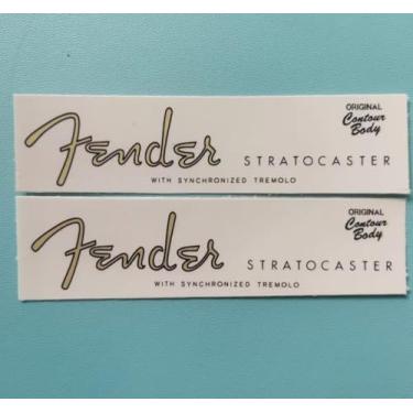 Imagem de RIKOLOL Adequado Para Adesivos De Transferência Água Com Logotipo Guitarra Elétrica E Baixo Fender - Filme Adesivo Marca Registrada (St)