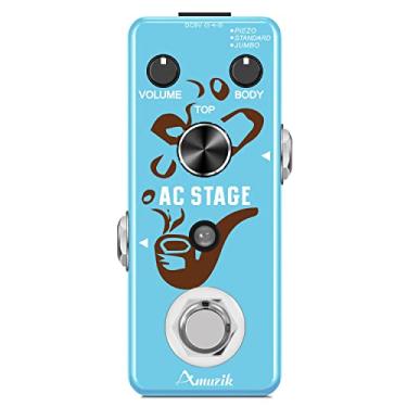 Imagem de Amuzik Pedal Simulador Acústico De Guitarra Analógico Ac Stage Com Modos Piezo/Standard/Jumbo True Bypass Tamanho Mini (Lef-320)