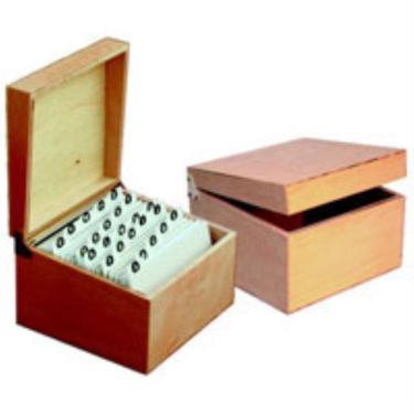 Imagem de Fichario De Mesa Madeira Pinho 4X6 - Souza