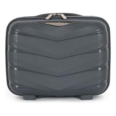 Imagem de Frasqueira De Viagem Nécessaire Rígida Transversal Polo King, Grafite,