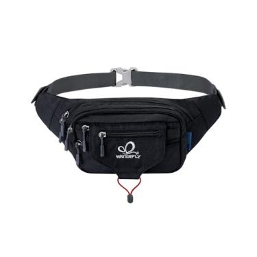 Imagem de WATERFLY Pochete Bolsa de Cintura para Mulher: Bolsa de Corredor, Bolsa de Quadril, Bolsa de Corrida Cinto Bolsa Fannie Pack Cinto Mochila Fanny Mochila para Caminhada Corrida, Preto,