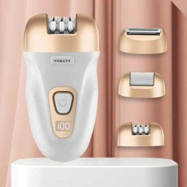 Imagem de Depilador Elétrico Recarregável 3 Em 1 Sk17005 - Sokany