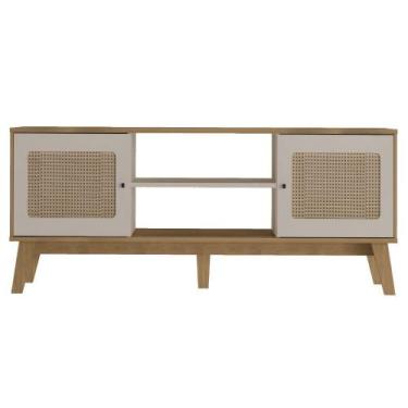 Imagem de Rack Artely Charlotte 55x180x40cm, CARVALHO/OFF WHITE