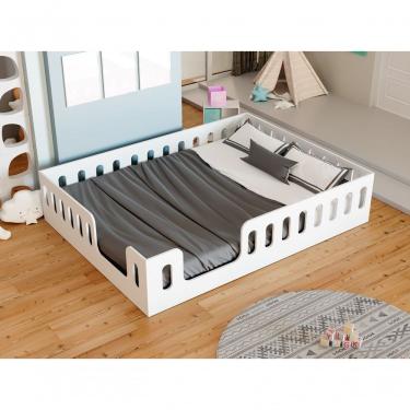 Imagem de Cama Infantil Casal Penélope Estilo Montessoriano Com Colchão Incluso