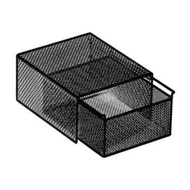 Imagem de Ioensy Organizador de roupa íntima, cesto de lingerie, recipiente versátil para uso doméstico, caixa de armazenamento para cachecóis, calcinhas, gravatas, M Black