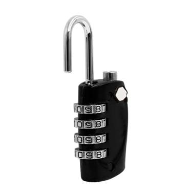 Imagem de Acouto Robusto 4 Dígitos Pendurando o Cadeado de Liga de Trava de Travamento para Segurança de Fábrica Doméstica
