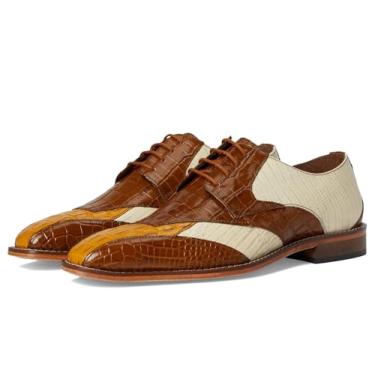 Imagem de STACY ADAMS Sapato Oxford masculino Tristano Biqueira com cadarço, Bronze multi, 47